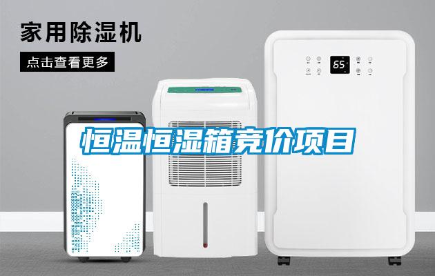 恒溫恒濕箱競價(jià)項(xiàng)目