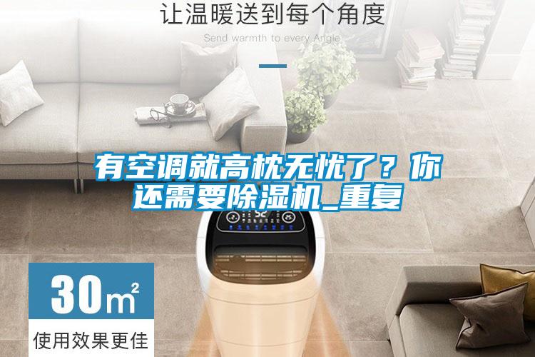 有空調(diào)就高枕無憂了？你還需要除濕機(jī)_重復(fù)
