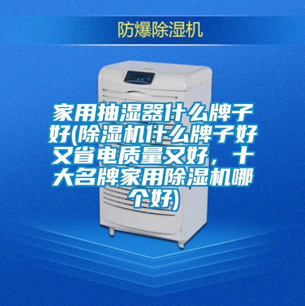 家用抽濕器什么牌子好(除濕機什么牌子好又省電質(zhì)量又好，十大名牌家用除濕機哪個好)