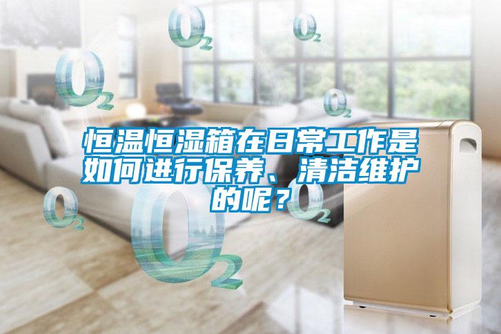 恒溫恒濕箱在日常工作是如何進行保養(yǎng)、清潔維護的呢？