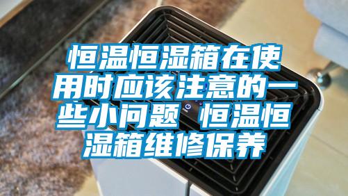 恒溫恒濕箱在使用時應該注意的一些小問題 恒溫恒濕箱維修保養(yǎng)