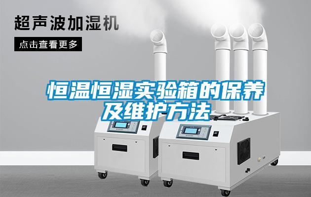 恒溫恒濕實(shí)驗(yàn)箱的保養(yǎng)及維護(hù)方法