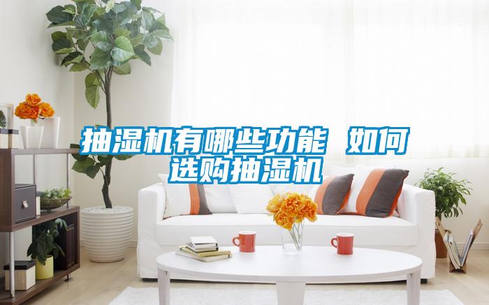 抽濕機(jī)有哪些功能 如何選購(gòu)抽濕機(jī)
