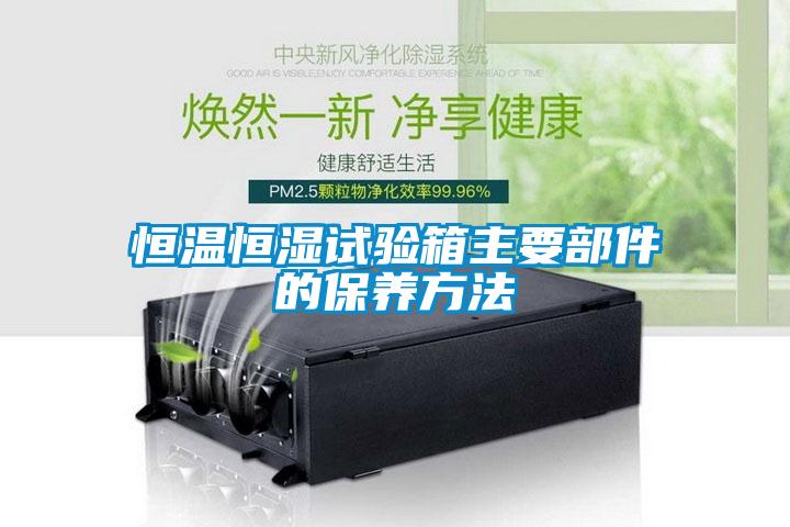 恒溫恒濕試驗(yàn)箱主要部件的保養(yǎng)方法