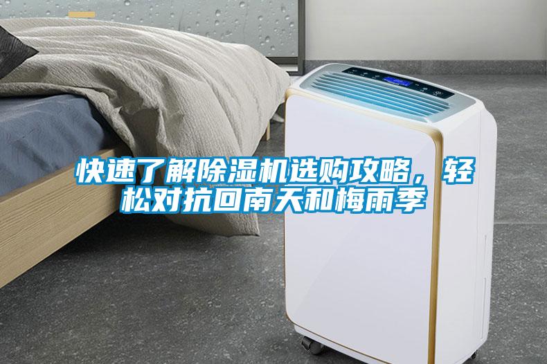 快速了解除濕機選購攻略，輕松對抗回南天和梅雨季