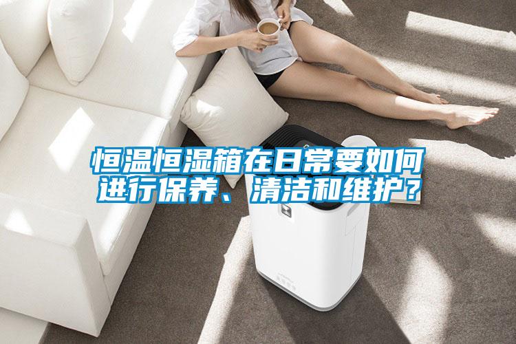 恒溫恒濕箱在日常要如何進行保養(yǎng)、清潔和維護？
