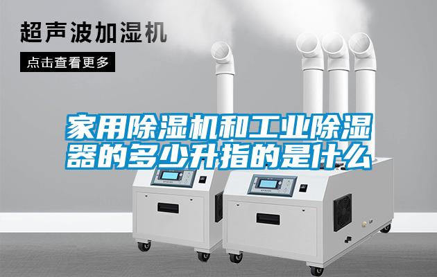 家用除濕機和工業(yè)除濕器的多少升指的是什么