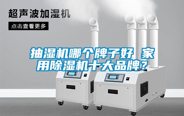 抽濕機哪個牌子好 家用除濕機十大品牌？