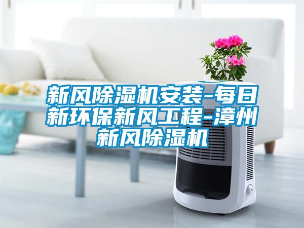 新風除濕機安裝-每日新環(huán)保新風工程-漳州新風除濕機