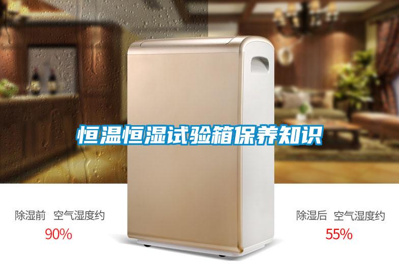 恒溫恒濕試驗箱保養(yǎng)知識