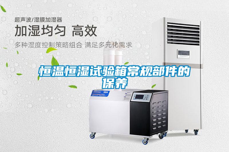 恒溫恒濕試驗箱常規(guī)部件的保養(yǎng)