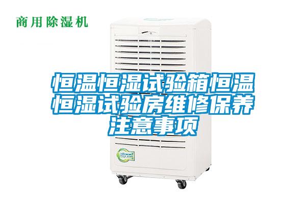 恒溫恒濕試驗(yàn)箱恒溫恒濕試驗(yàn)房維修保養(yǎng)注意事項(xiàng)