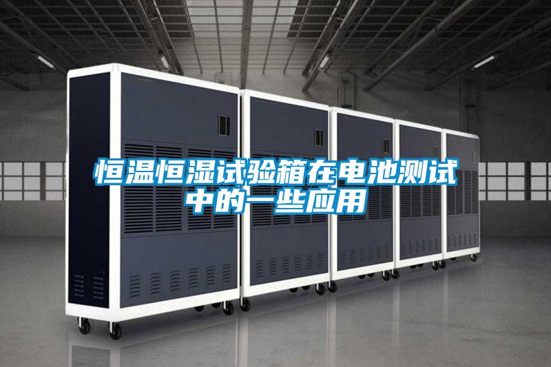 恒溫恒濕試驗(yàn)箱在電池測(cè)試中的一些應(yīng)用