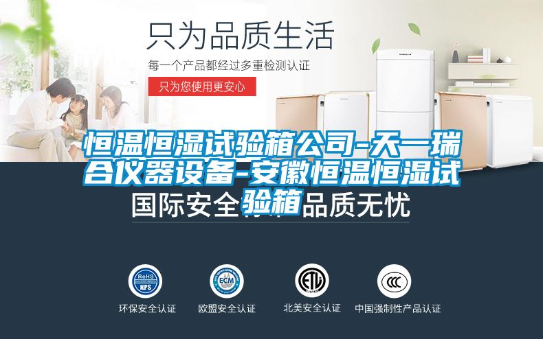 恒溫恒濕試驗(yàn)箱公司-天一瑞合儀器設(shè)備-安徽恒溫恒濕試驗(yàn)箱