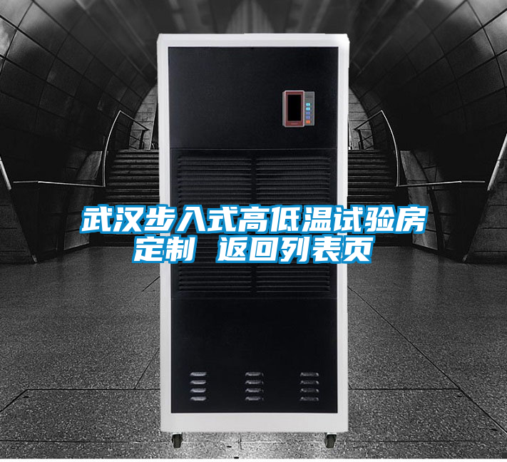 武漢步入式高低溫試驗房定制 返回列表頁