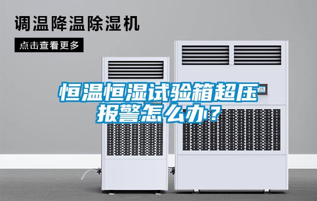 恒溫恒濕試驗(yàn)箱超壓報(bào)警怎么辦？