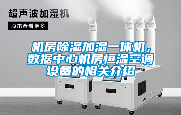 機房除濕加濕一體機，數(shù)據(jù)中心機房恒濕空調(diào)設(shè)備的相關(guān)介紹