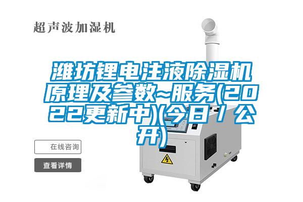 濰坊鋰電注液除濕機原理及參數(shù)~服務(2022更新中)(今日／公開)