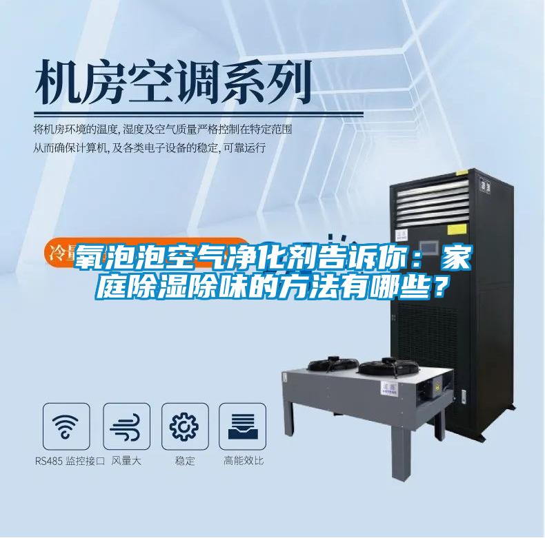 氧泡泡空氣凈化劑告訴你：家庭除濕除味的方法有哪些？