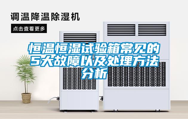 恒溫恒濕試驗箱常見的5大故障以及處理方法分析