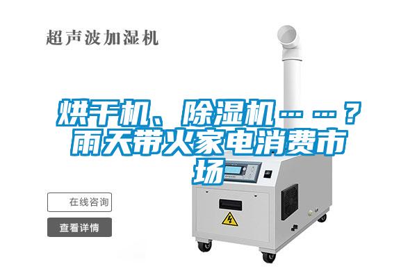 烘干機(jī)、除濕機(jī)……？雨天帶火家電消費(fèi)市場