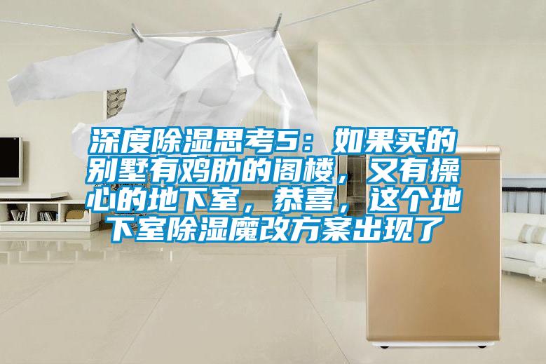 深度除濕思考5：如果買的別墅有雞肋的閣樓，又有操心的地下室，恭喜，這個地下室除濕魔改方案出現(xiàn)了
