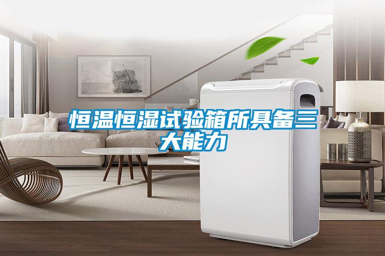 恒溫恒濕試驗(yàn)箱所具備三大能力