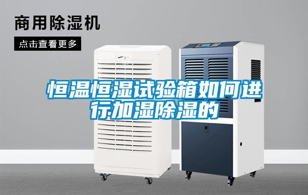 恒溫恒濕試驗箱如何進行加濕除濕的