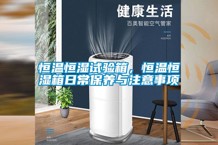 恒溫恒濕試驗箱，恒溫恒濕箱日常保養(yǎng)與注意事項