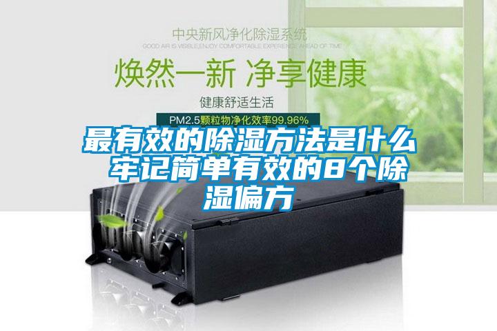 最有效的除濕方法是什么 牢記簡(jiǎn)單有效的8個(gè)除濕偏方