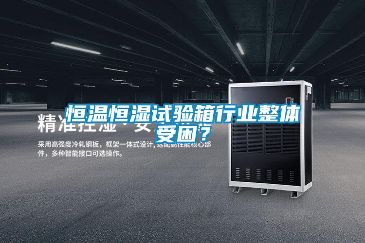 恒溫恒濕試驗(yàn)箱行業(yè)整體受困？
