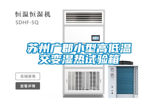 蘇州廣郡小型高低溫交變濕熱試驗箱