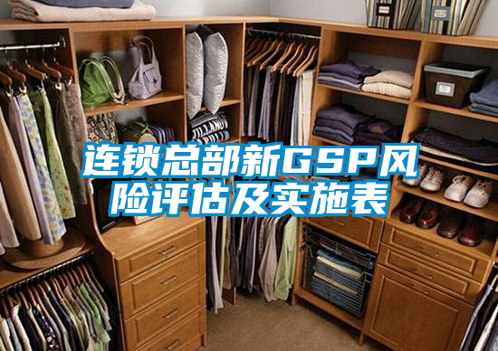 連鎖總部新GSP風(fēng)險(xiǎn)評(píng)估及實(shí)施表