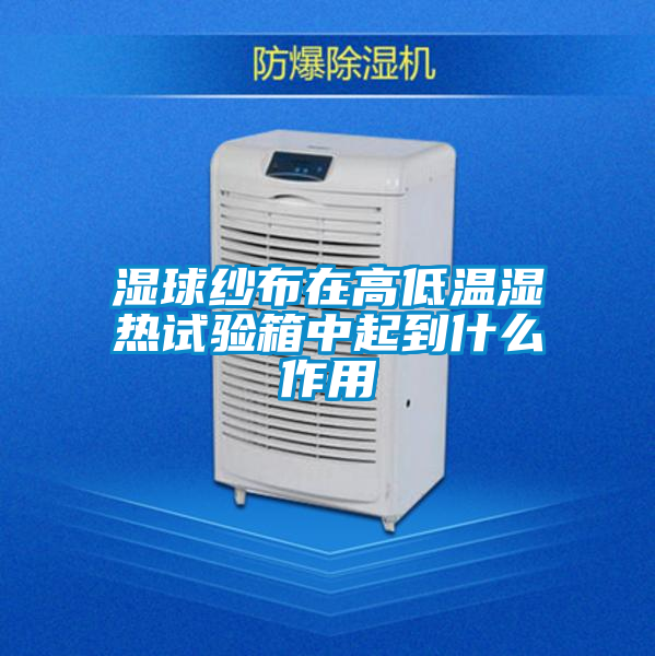 濕球紗布在高低溫濕熱試驗箱中起到什么作用