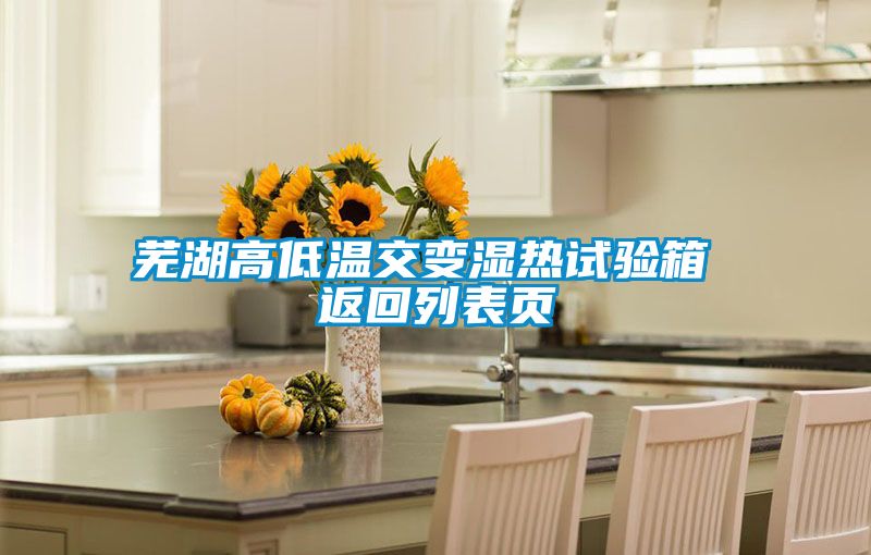 蕪湖高低溫交變濕熱試驗箱 返回列表頁