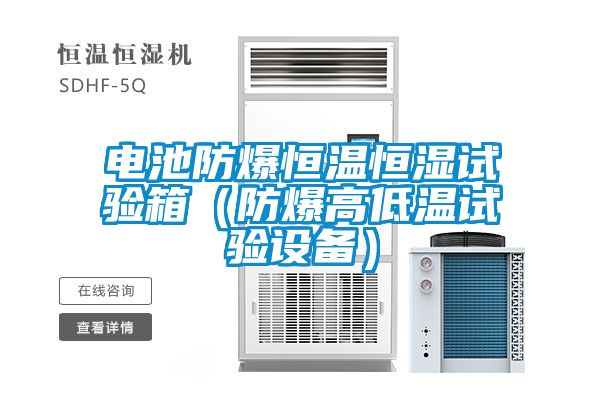 電池防爆恒溫恒濕試驗箱（防爆高低溫試驗設(shè)備）