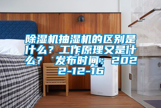 除濕機抽濕機的區(qū)別是什么？工作原理又是什么？ 發(fā)布時間：2022-12-16