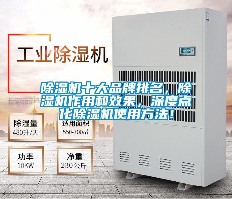 除濕機十大品牌排名，除濕機作用和效果，深度點化除濕機使用方法！